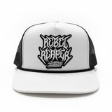 Logo Trucker - White / Black Rope / Black Mesh Snapback Hat