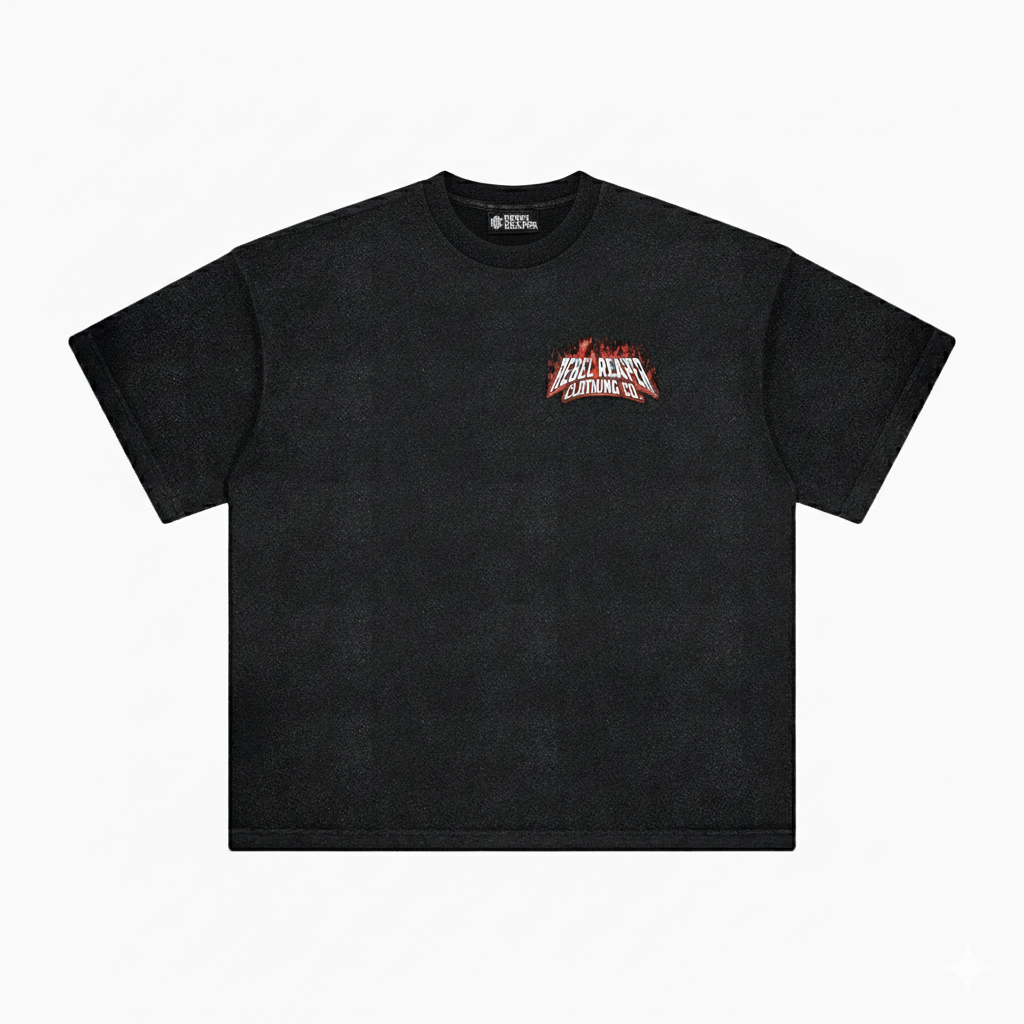 Flame Iconic Logo - Heavyweight Vintage Washed T-Shirt