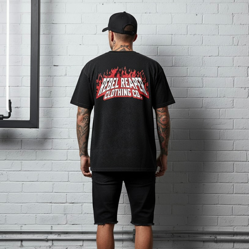 Flame Iconic Logo - Heavyweight Vintage Washed T-Shirt