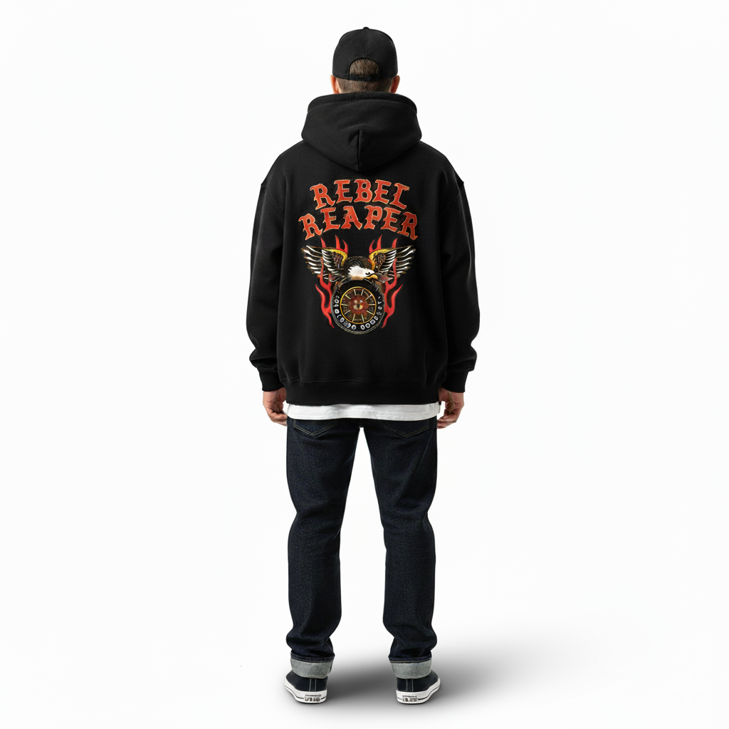 Victory Wheel Oversize Fleeced Hoodie