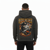 DBD Wolf | Vintage Washed Frayed-Hem Hoodie