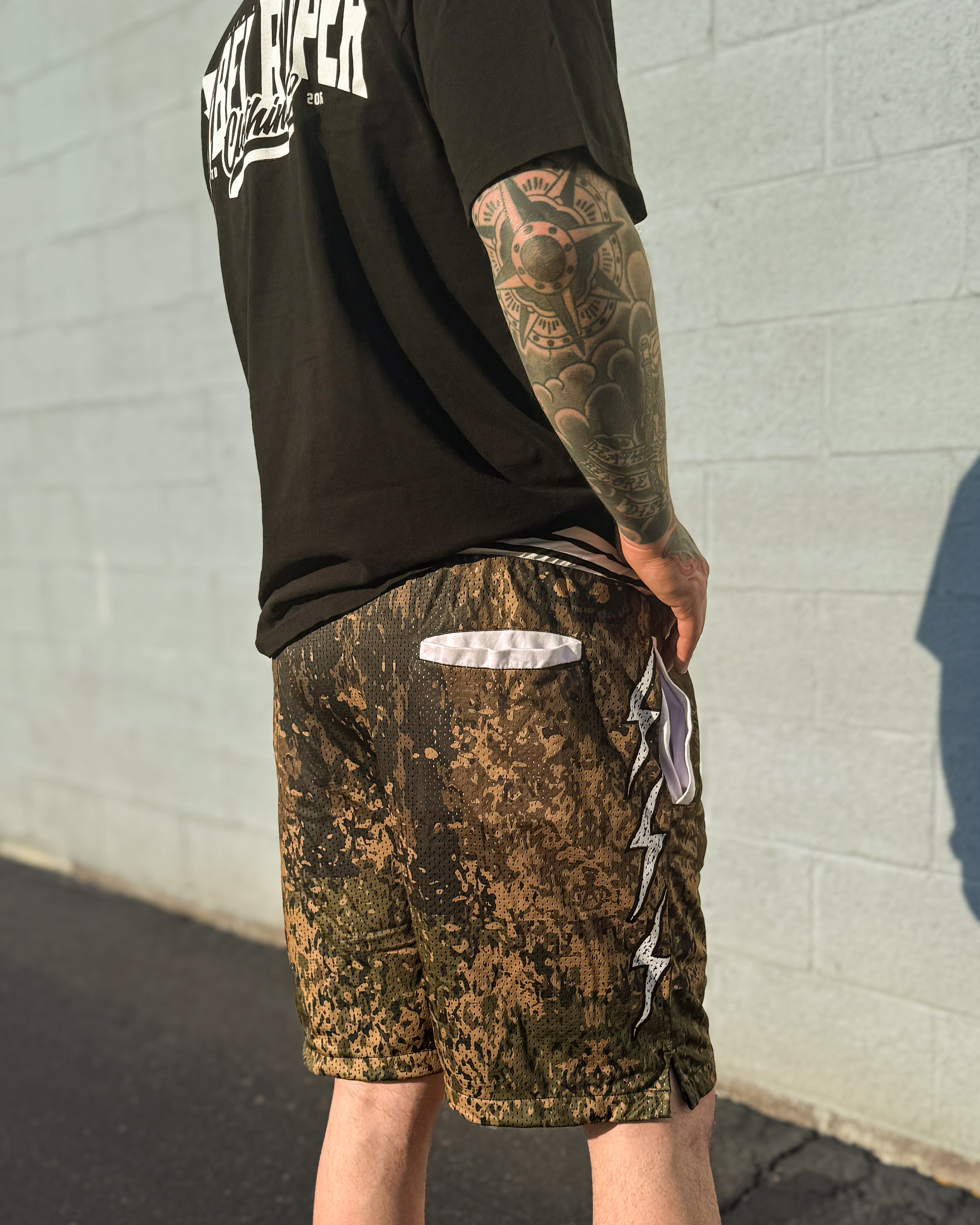 REBEL REAPER® MESH SHORTS – “BOLT CAMO” EDITION