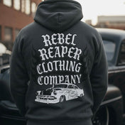 Hot Rod Shoebox Flames - Oversized Essential Hoodie (Multiple Colors)