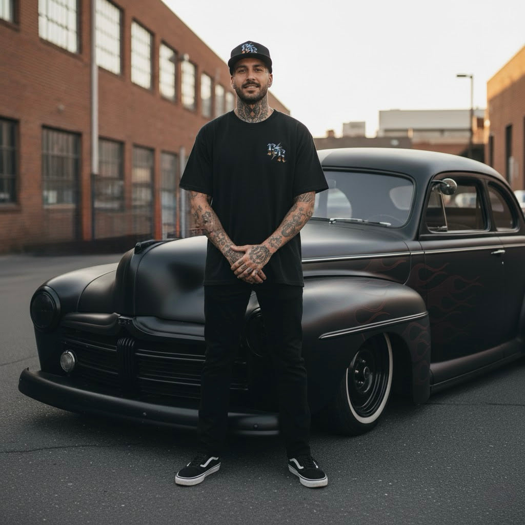 Chrome Bolt Logo - Oversized Street Essential T-Shirt