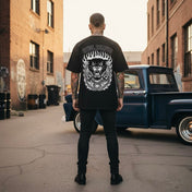 Panther Flames - Heavyweight Drop Shoulder Cotton T-Shirt (Multiple Colors)