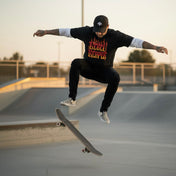 Flame Font - Layered Contrast Longsleeve