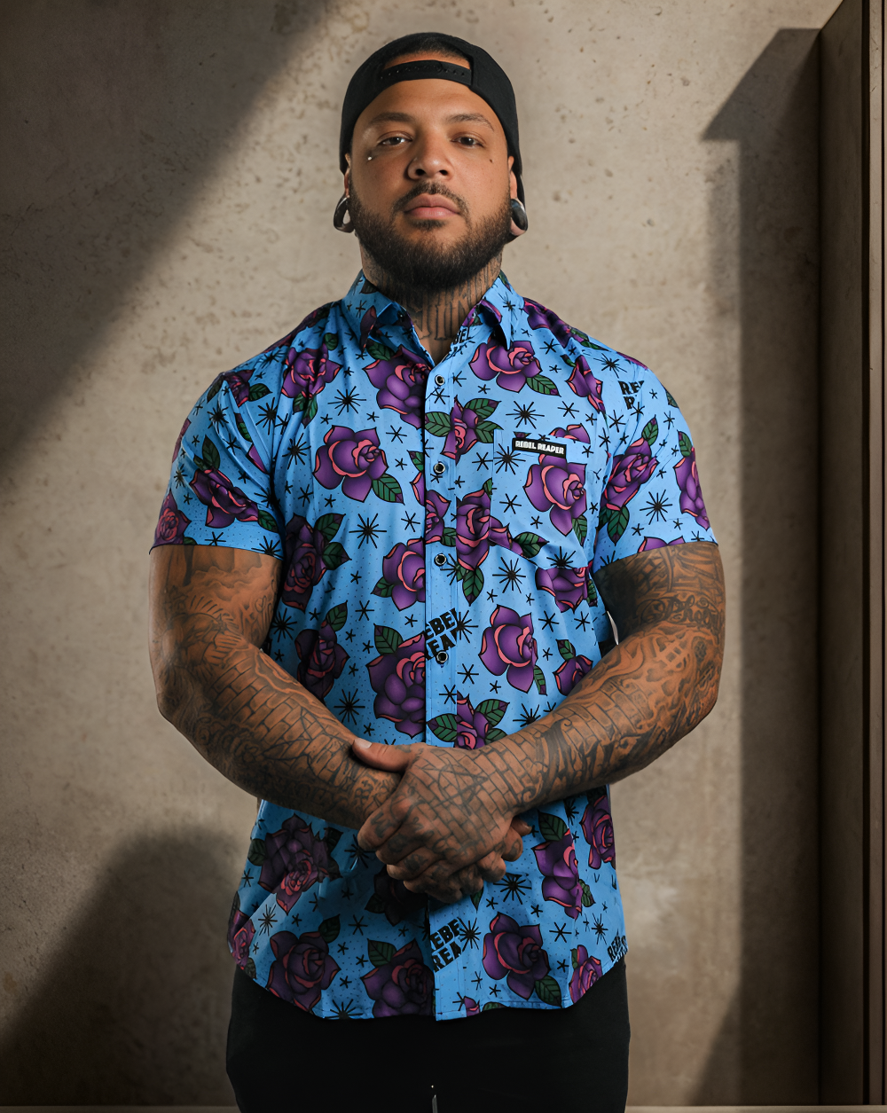 rebel-reaper-mens-short-sleeve-roses-blue-tattoo-flash