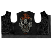 The Death's Clutch Black Denim Vest | Short Torso
