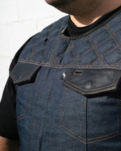 The Reapers Revenge Indigo Blue Denim Vest | Short Torso