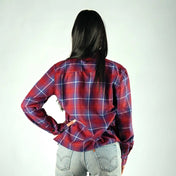 Anaglyph | Womens Flannel - Rebel Reaper Clothing Company