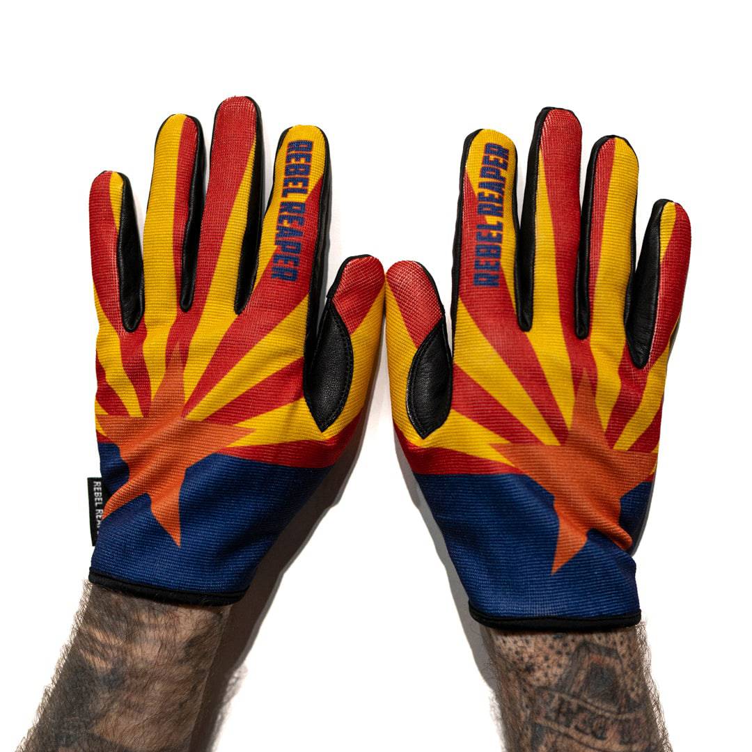 Arizona Flag | Tank Magnet Moto Gloves