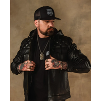 Back In Black Leather Jacket - Rebel Reaper Clothing Company