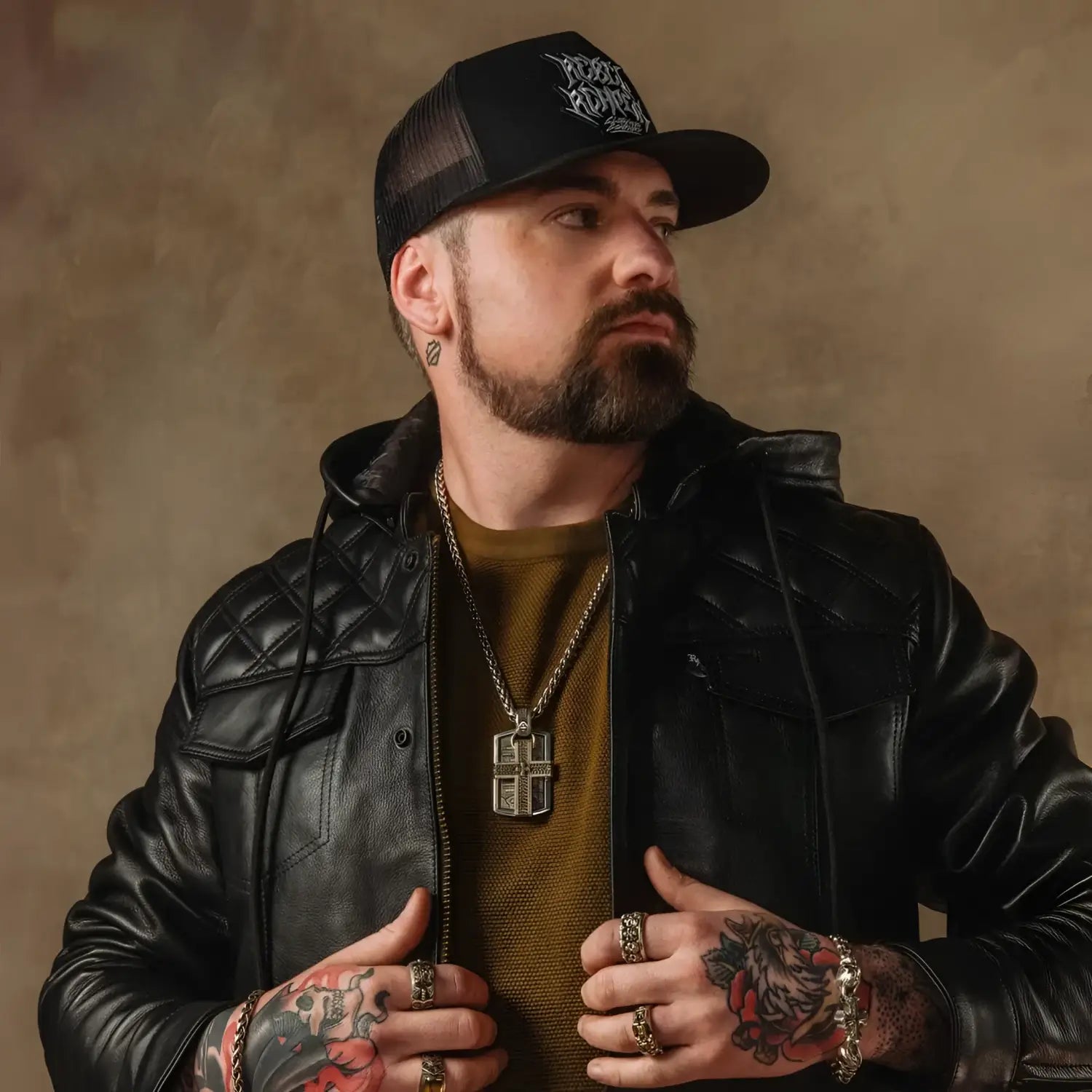 Back In Black Leather Jacket - Rebel Reaper Clothing Company