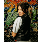 Back In Black Women’s Leather Vest with conceal carry pockets in premium cowhide leather