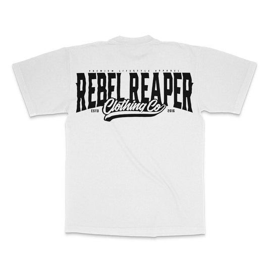 Badge Font Tee | White