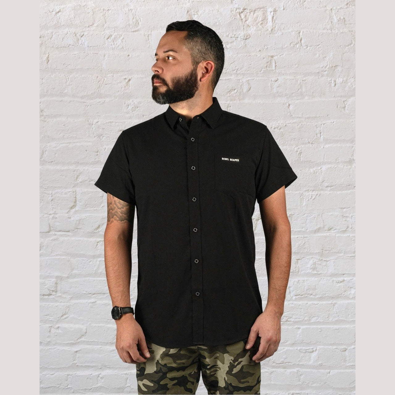 Bamboo Button Up Shirt | Black