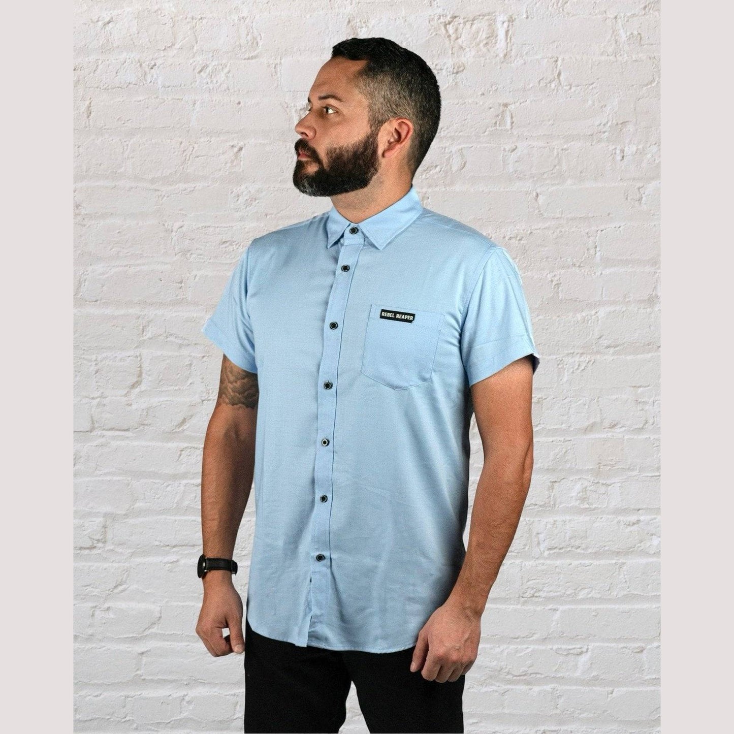 Bamboo Button Up Shirt | Light Blue