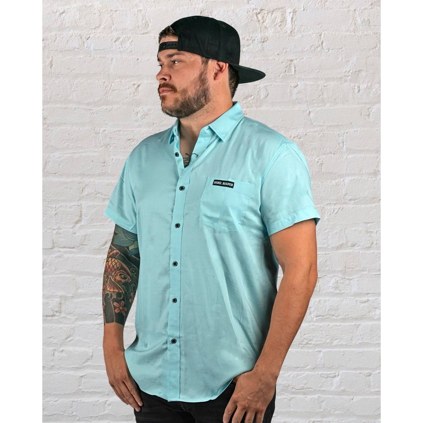 Bamboo Button Up Shirt | Teal