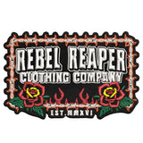 Barb Wire Roses Embroidered Patch