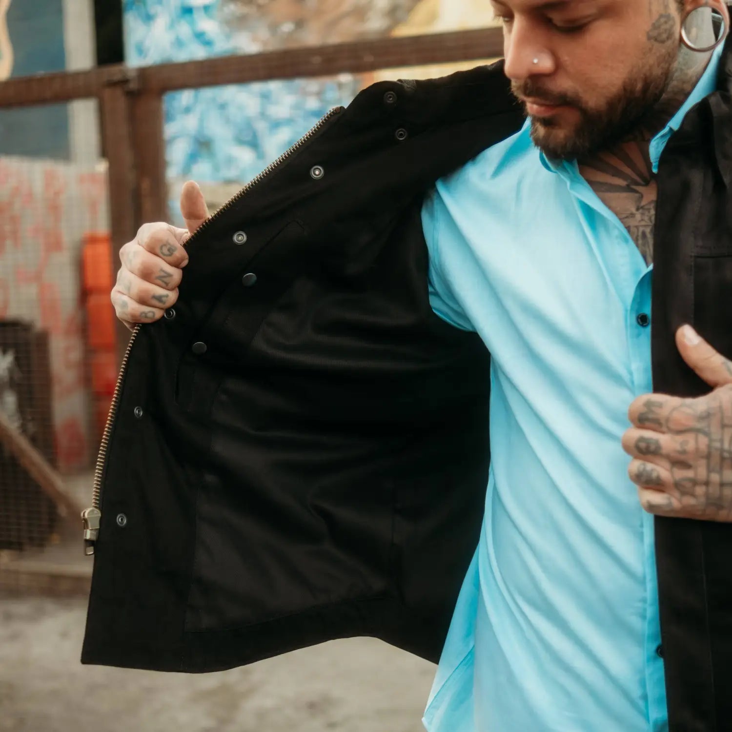 Black Denim Trucker Jacket - Rebel Reaper Clothing Company