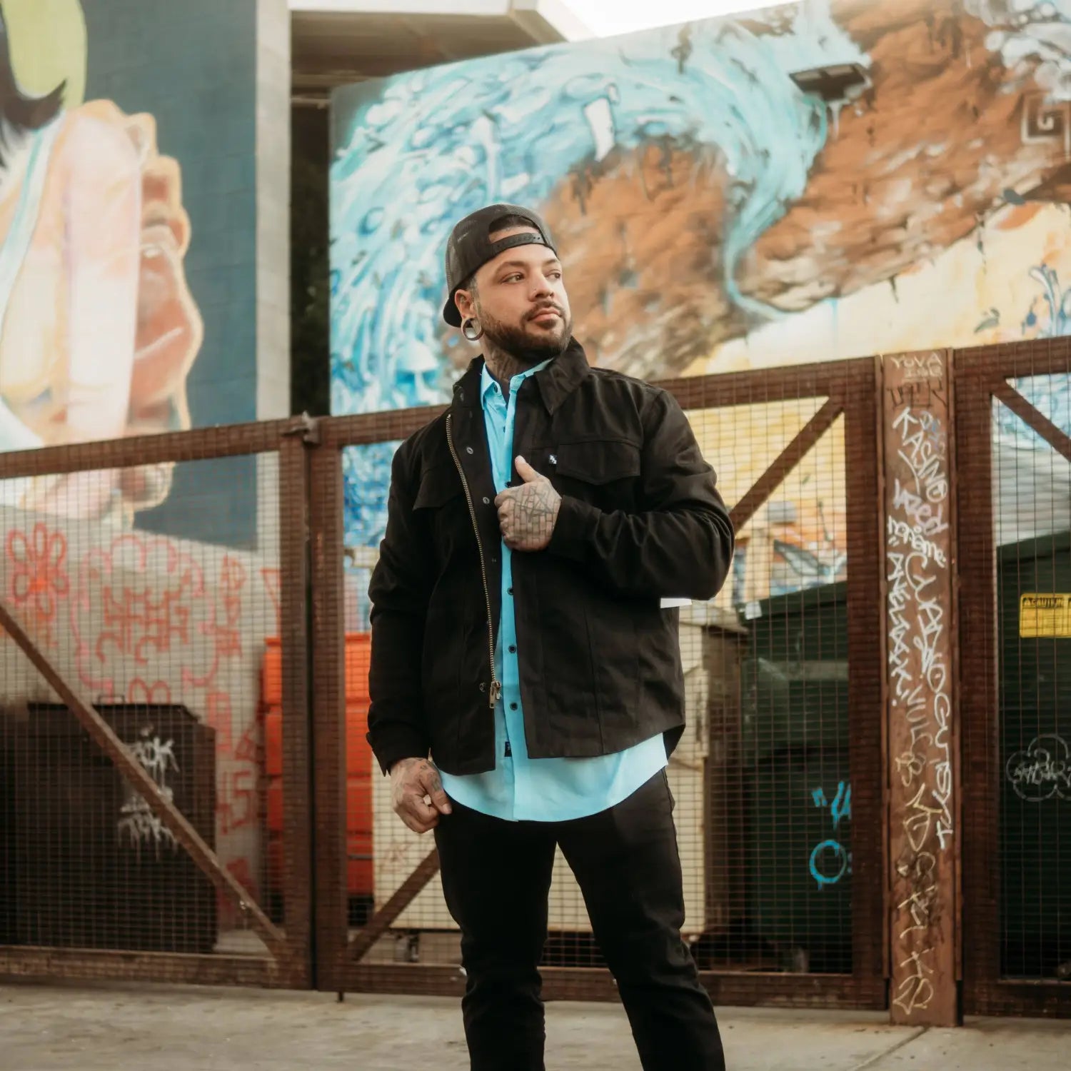 Black Denim Trucker Jacket - Rebel Reaper Clothing Company
