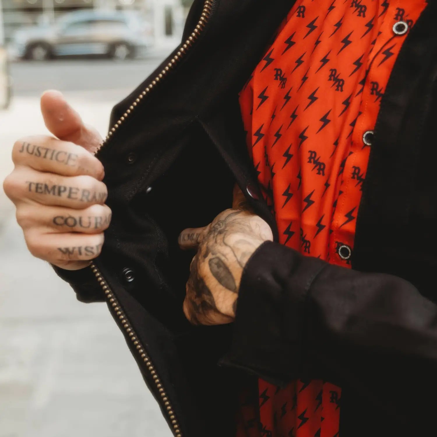 Black Denim Trucker Jacket - Rebel Reaper Clothing Company