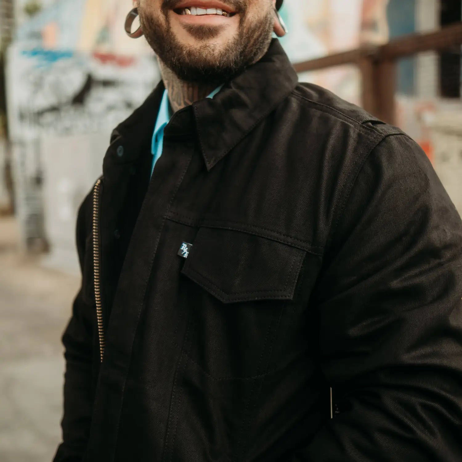 Black Denim Trucker Jacket - Rebel Reaper Clothing Company