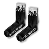 Black Flame Crew Socks