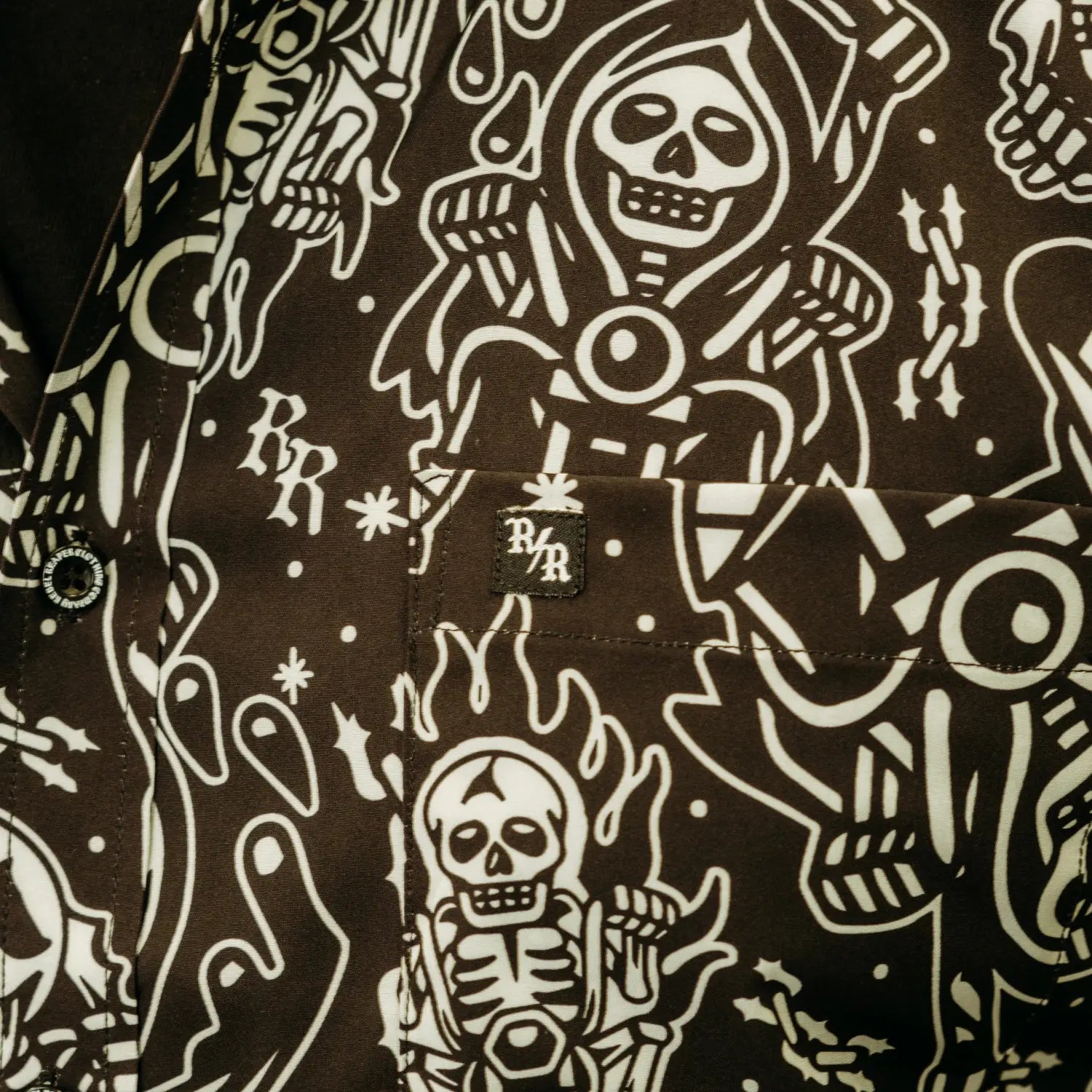 Black Nomad Button Up Shirt - Rebel Reaper Clothing Company