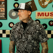 Black Nomad Button Up Shirt - Rebel Reaper Clothing Company