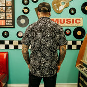 Black Nomad Button Up Shirt - Rebel Reaper Clothing Company
