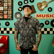 Black Nomad Button Up Shirt - Rebel Reaper Clothing Company