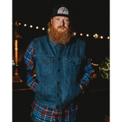 Burke Vest | Washed Blue Denim - Rebel Reaper Clothing Company