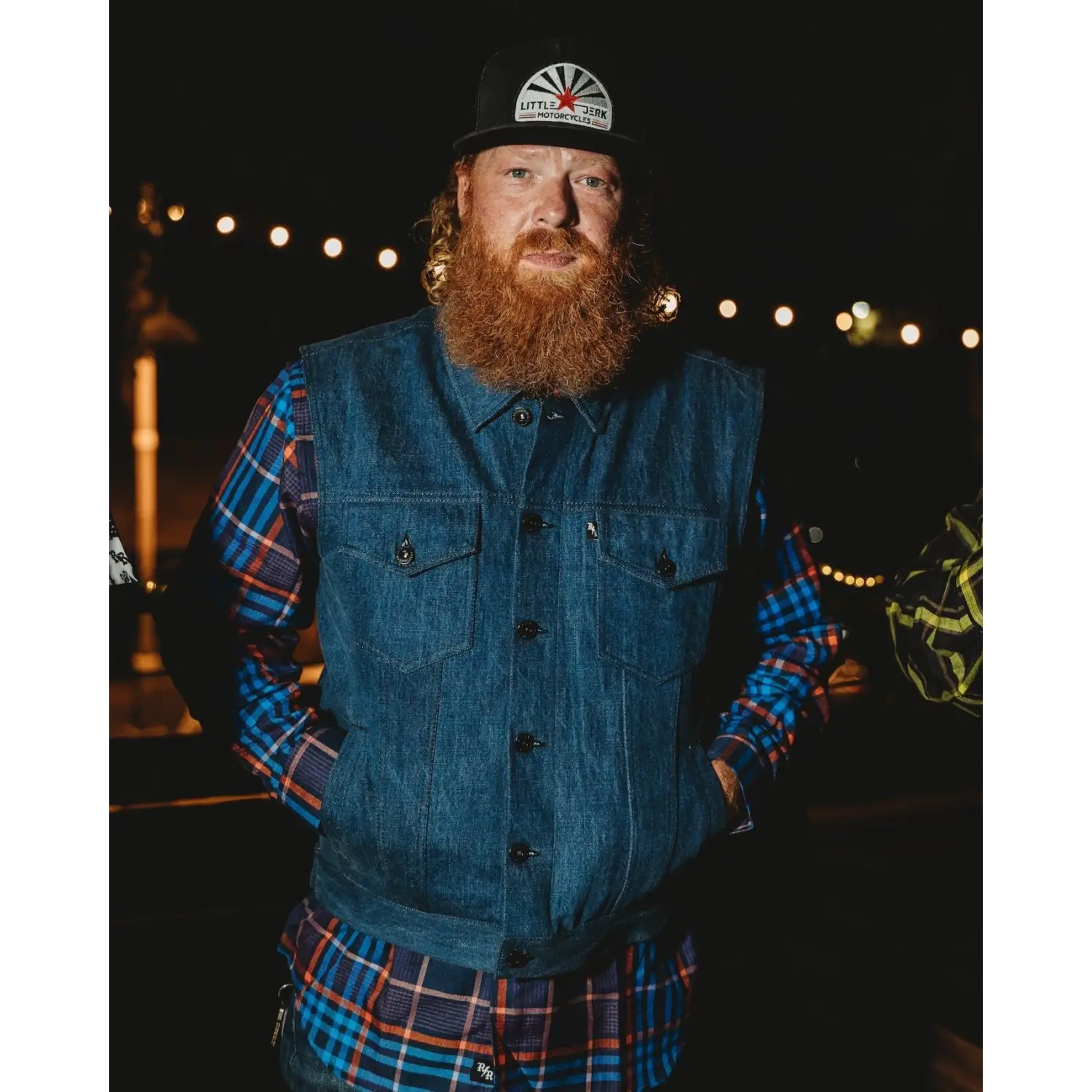 Burke Vest | Washed Blue Denim - Rebel Reaper Clothing Company
