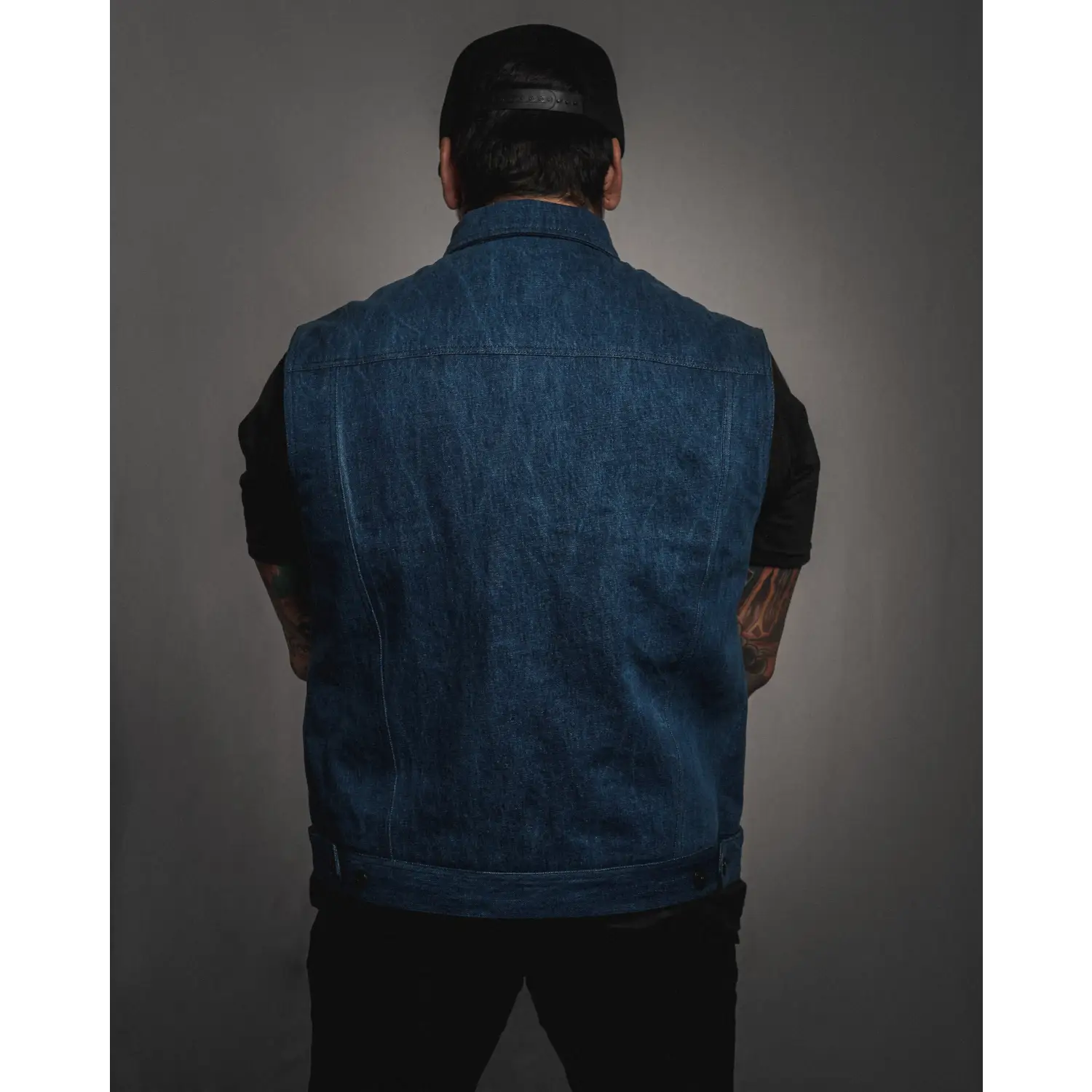 Burke Vest | Washed Blue Denim - Rebel Reaper Clothing Company
