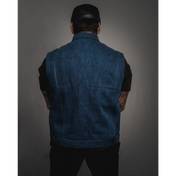 Burke Vest | Washed Blue Denim - Rebel Reaper Clothing Company