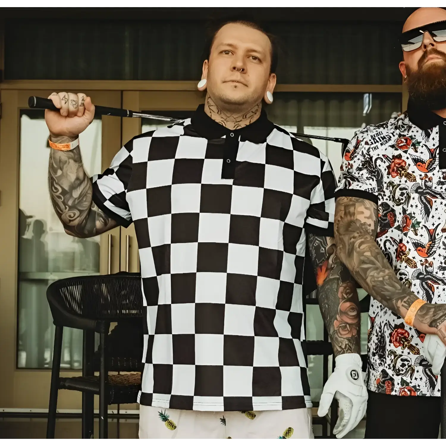 Checkered Premium Polo Shirt - Polo Shirt