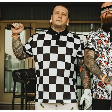 Checkered Premium Polo Shirt - Polo Shirt