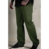 Olive green rebel reaper chino pants with flex-tek stretch waistband and slash hand pockets
