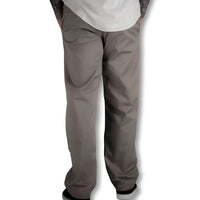 Khaki-colored Chino Pants featuring rebel reaper design and flex-tek stretch waistband