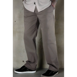 Gray casual Chino Pants with Flex-Tek stretch waistband and moisture-wicking fabric