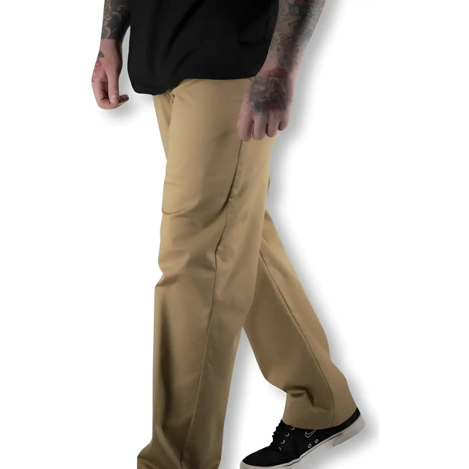 Rebel Reaper khaki chino pants with Flex-Tek stretch waistband for comfortable workwear