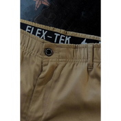 Rebel Reaper khaki chino pants with Flex-Tek stretch waistband for comfort