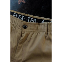 Rebel Reaper khaki chino pants with Flex-Tek stretch waistband for comfort