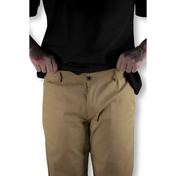 Rebel Reaper khaki chino pants with flex-tek stretch waistband for stylish comfort