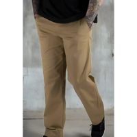 Khaki chino pants with flex-tek stretch waistband from Rebel Reaper for comfort