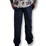 Navy Blue Chino Pants with hidden stash pocket and Flex-Tek stretch waistband