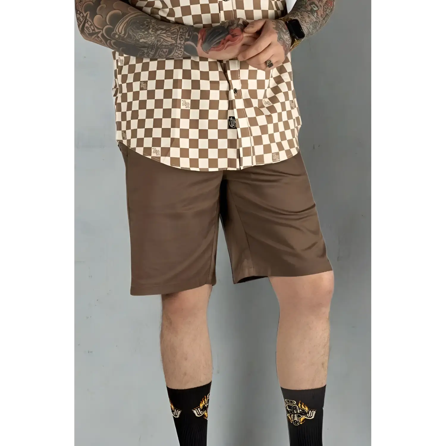 Chino Shorts | Brown - Rebel Reaper Clothing Company