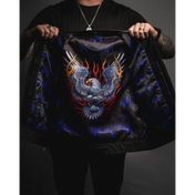 Dog Town Collared Black Denim Vest - Rebel Reaper Clothing Company