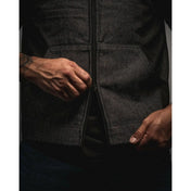 Dog Town Collared Charcoal Denim Vest - Rebel Reaper Clothing Company